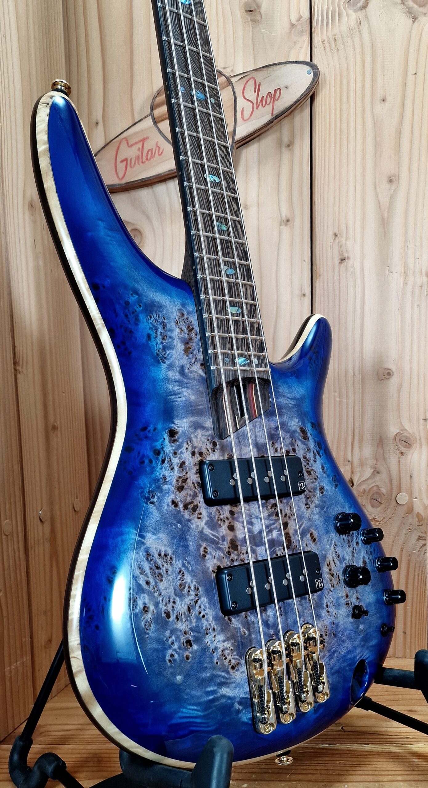 Ibanez SR2600-CBB Premium Bass, 4 Saiter, Cerulean Blue Burst – Bild 20