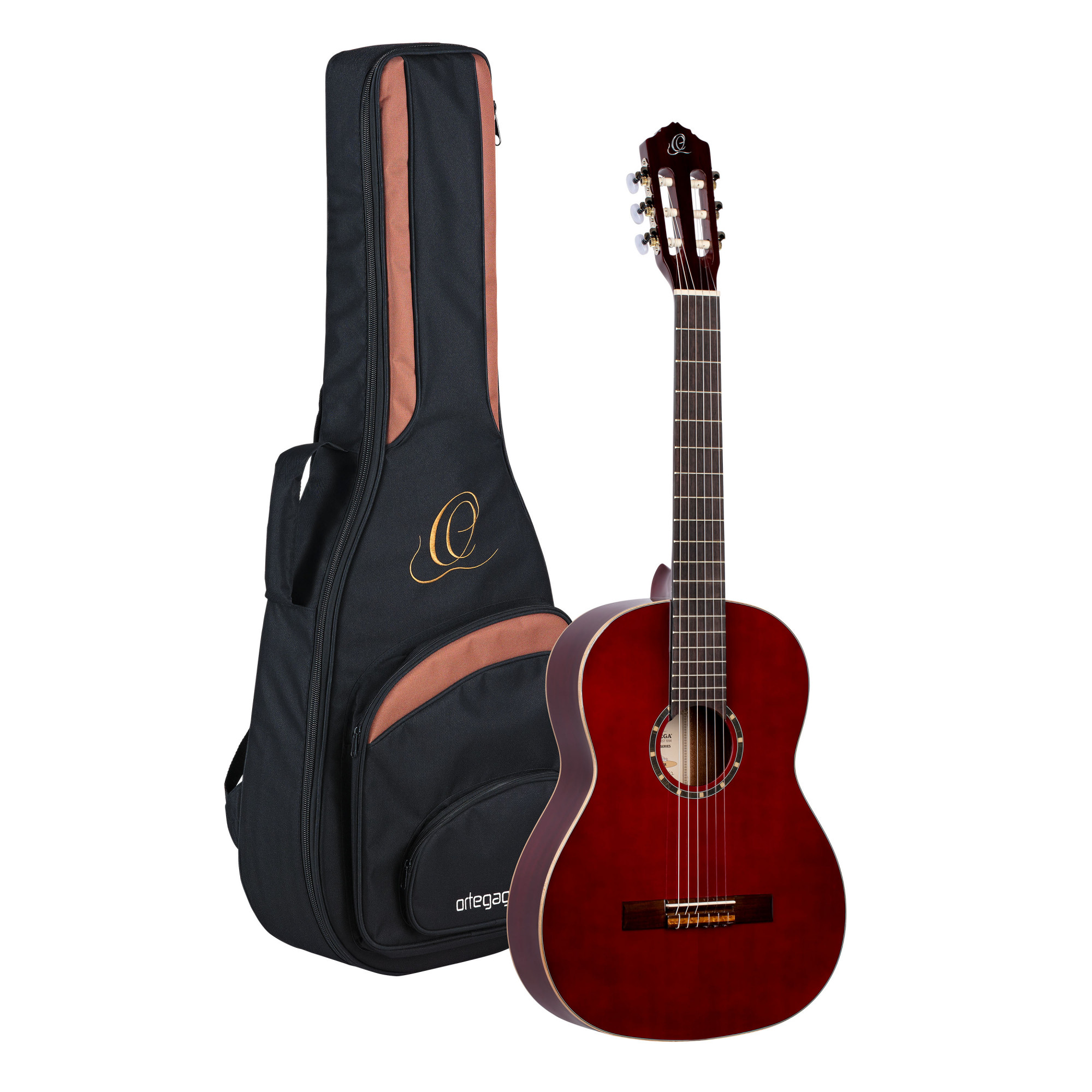 ORTEGA R121-WR Family Series 4/4 Konzertgitarre 6 String - Weinrot + Bag – Bild 6