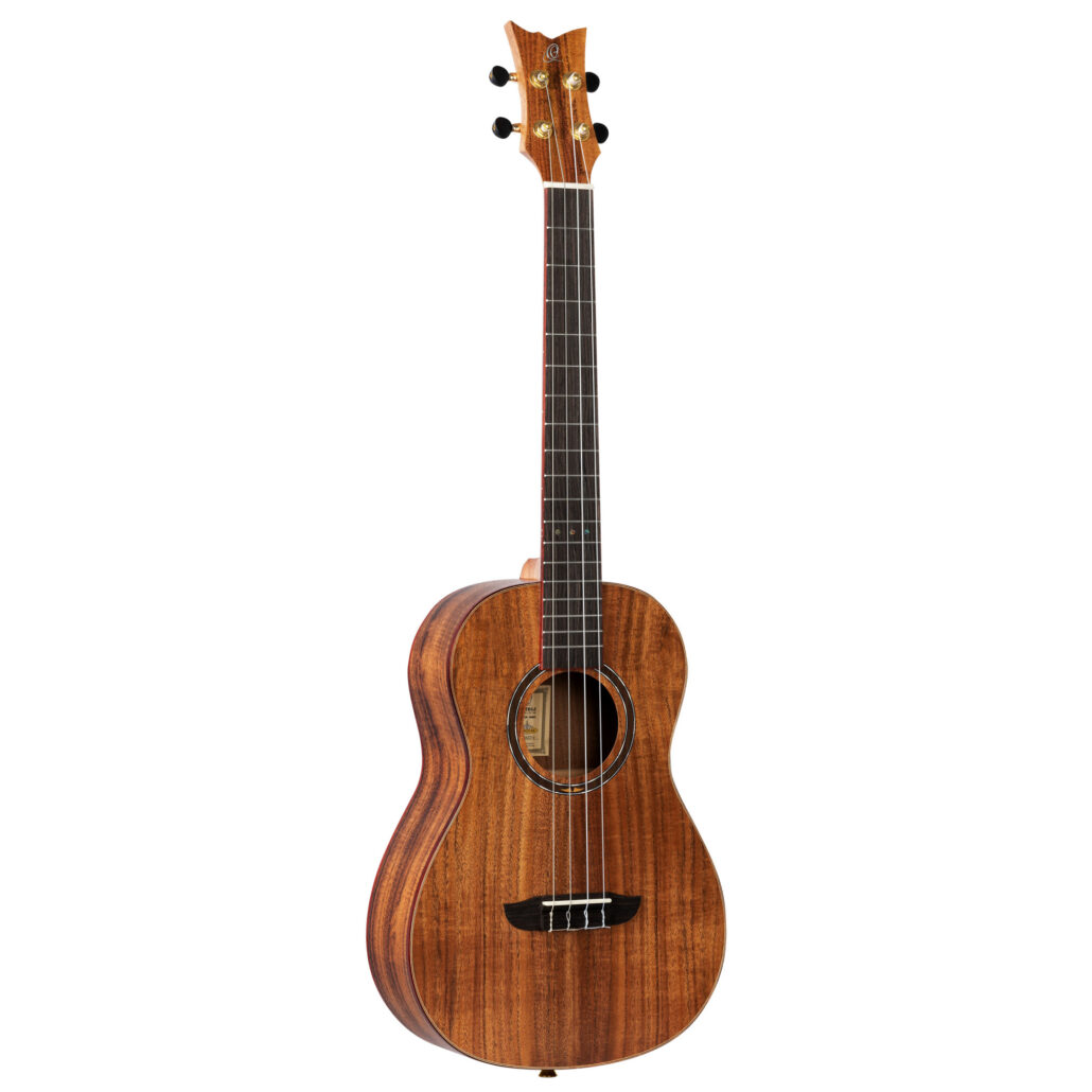 ORTEGA RUACA-BA Timber Serie Bariton Ukulele 4 String - Acacia Natural + Bag