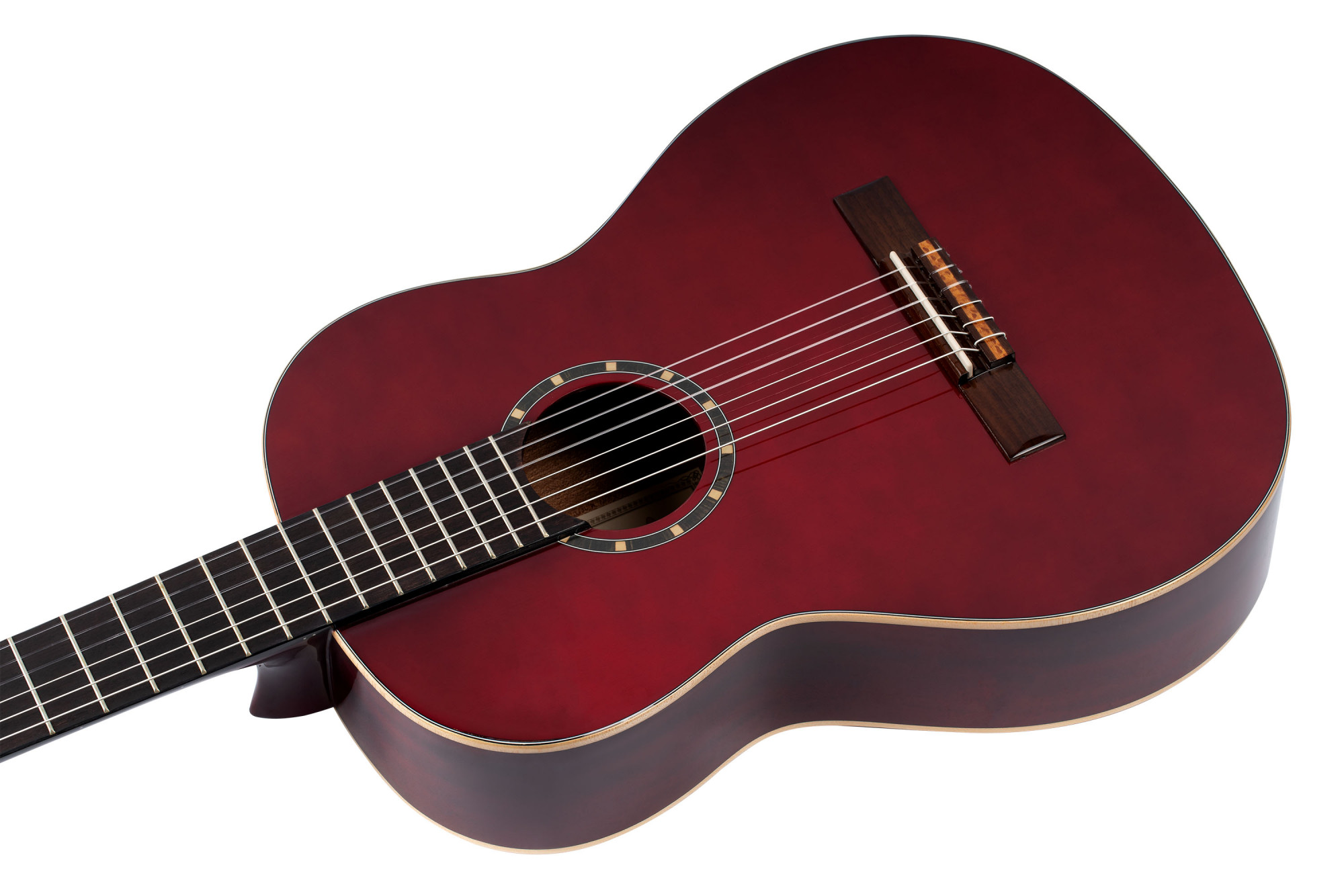 ORTEGA R121-WR Family Series 4/4 Konzertgitarre 6 String - Weinrot + Bag – Bild 7