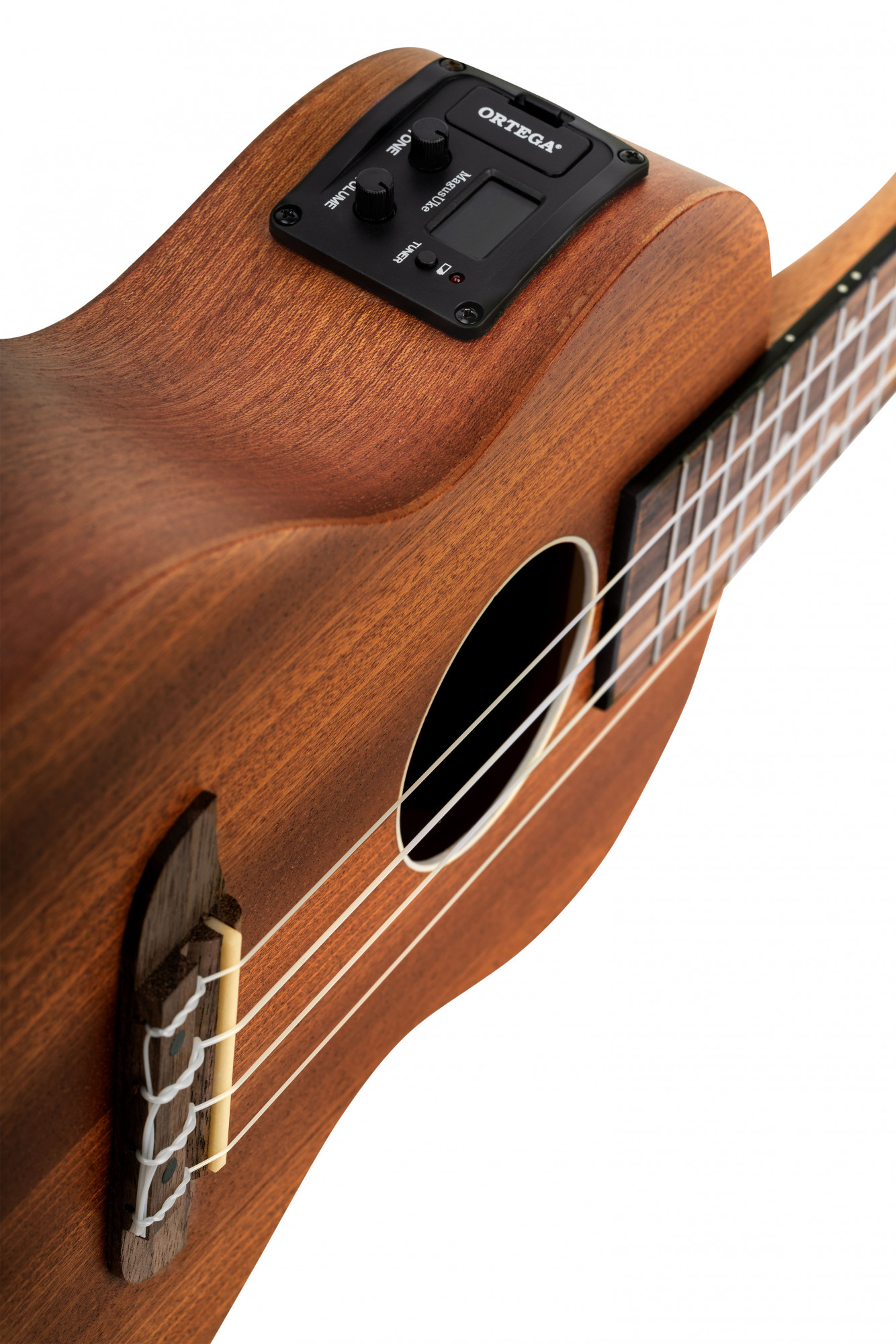 ORTEGA RFU11SE Timber Serie Concert Preamp Ukulele 4 String - Sapele Natural + Bag – Bild 8
