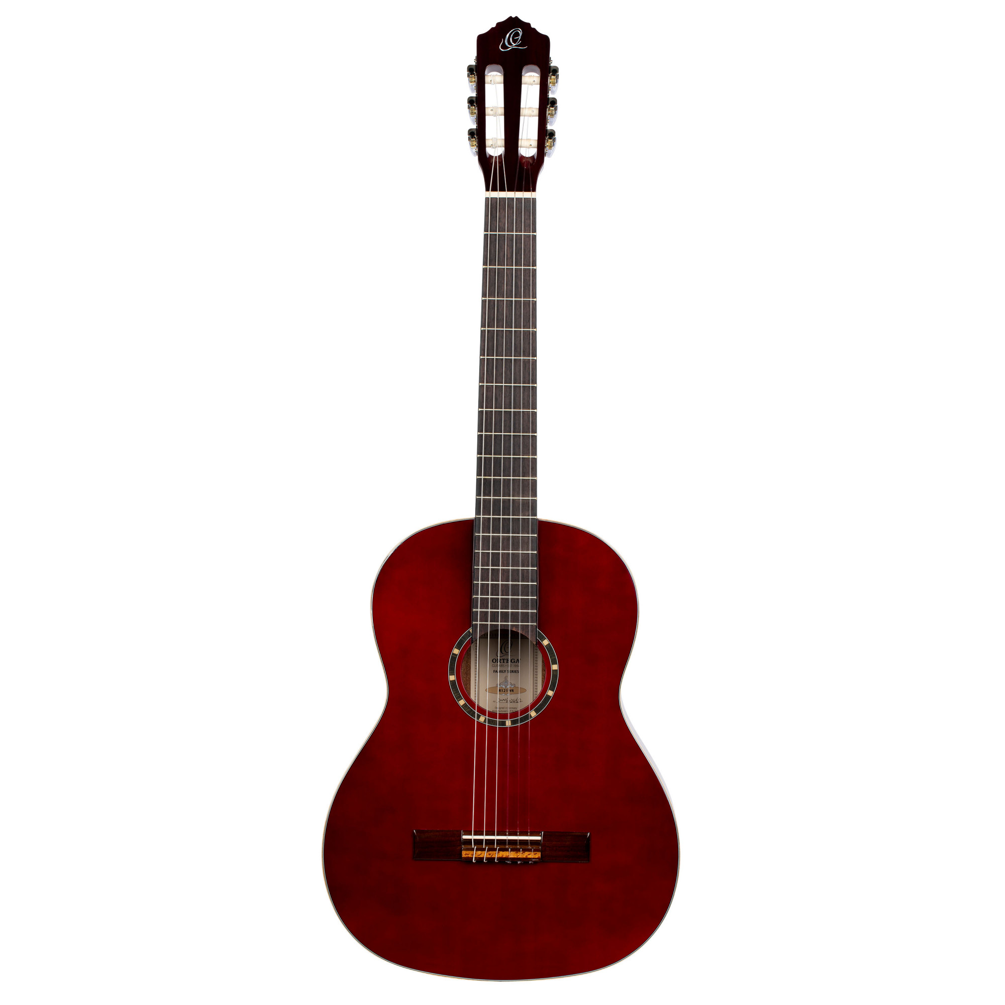 ORTEGA R121-WR Family Series 4/4 Konzertgitarre 6 String - Weinrot + Bag – Bild 4