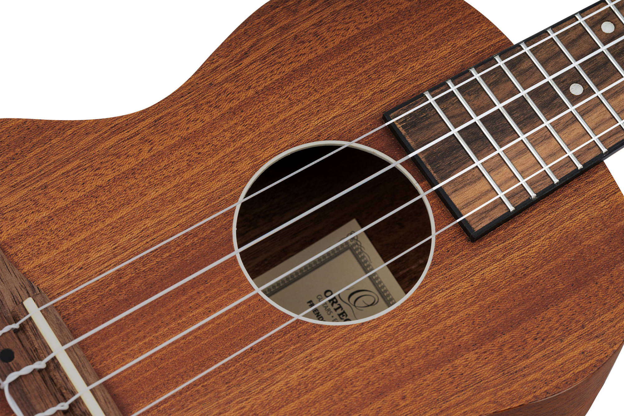 ORTEGA RFU11SE Timber Serie Concert Preamp Ukulele 4 String - Sapele Natural + Bag – Bild 5