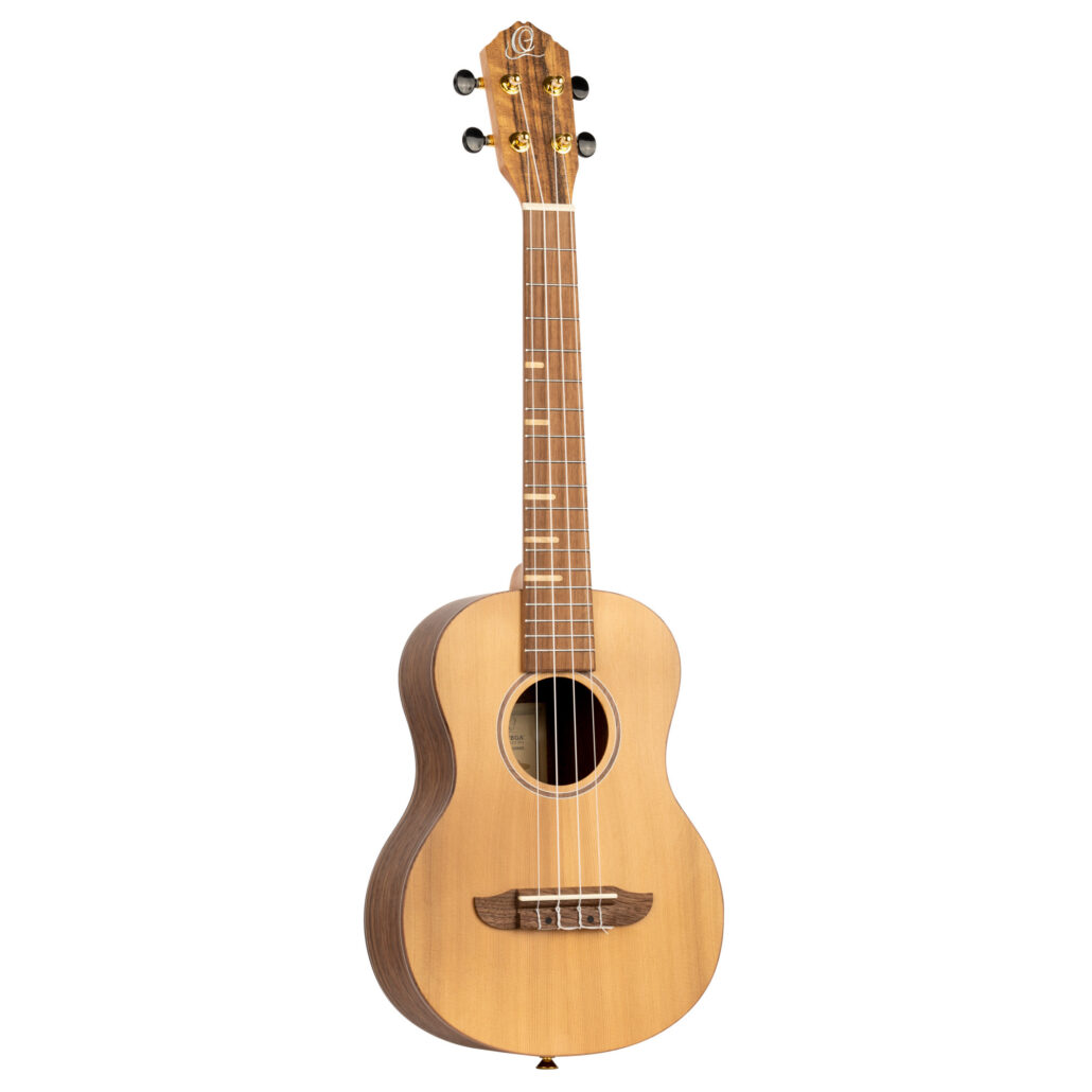 ORTEGA RUTI-TE Timber Serie Tenor Ukulele 4 String - Solid Cedar / Walnut Natural + Bag