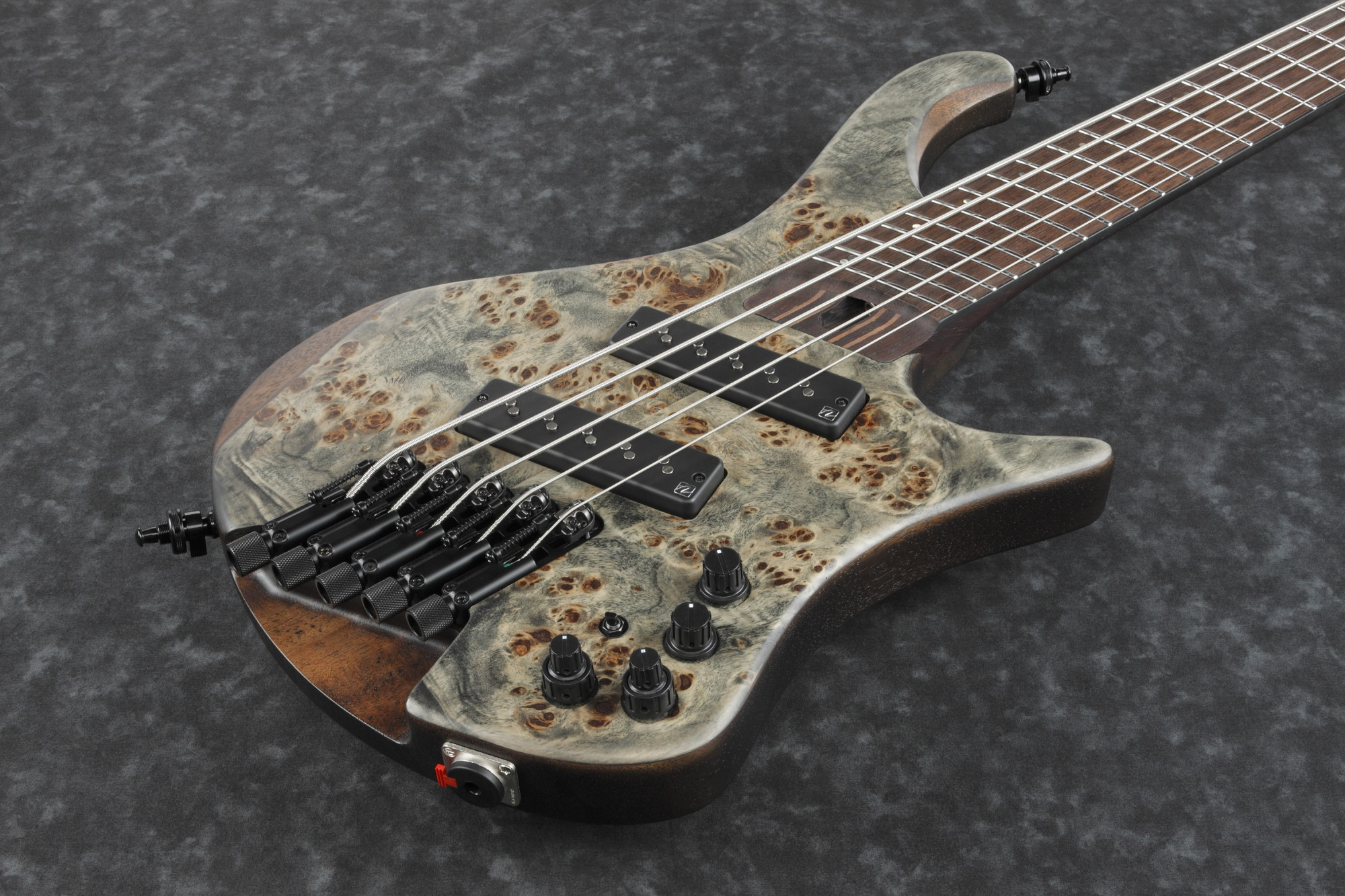 Ibanez EHB1505MS-BIF IBANEZ 5-String Multi Scale Bass Black Ice Flat