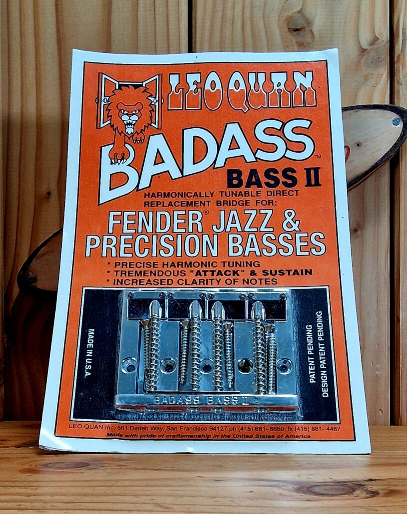 Leo Quan Badass II 4-string Bass Bridge, Brücke Chrom, BB-0335-010 P&J Bass