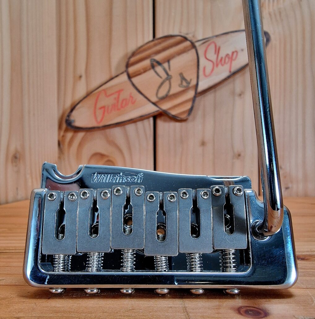 Wilkinson WVP2-SB 54mm, Stahl-Saitenreiter 2-Punkt S- Style Gitarren Tremolo