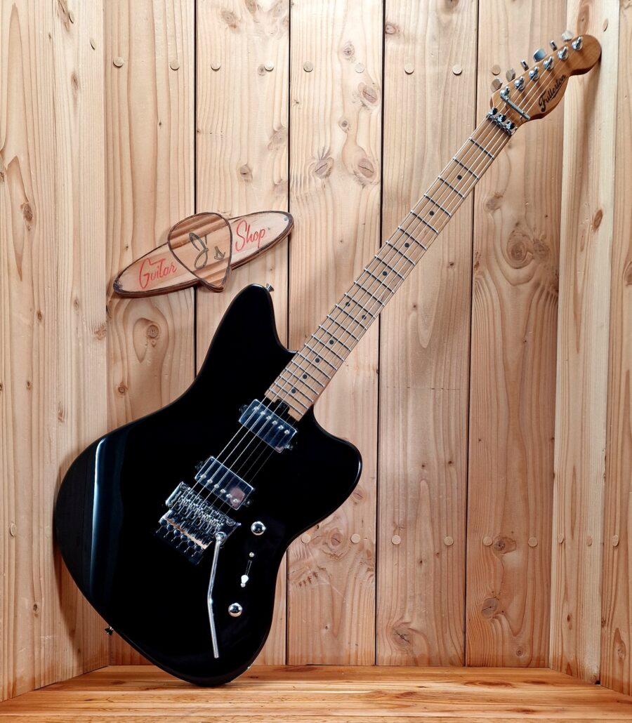 Fullerton Guitars OFF Series black, Floyd Rose, Flamed Maple Neck. Demo