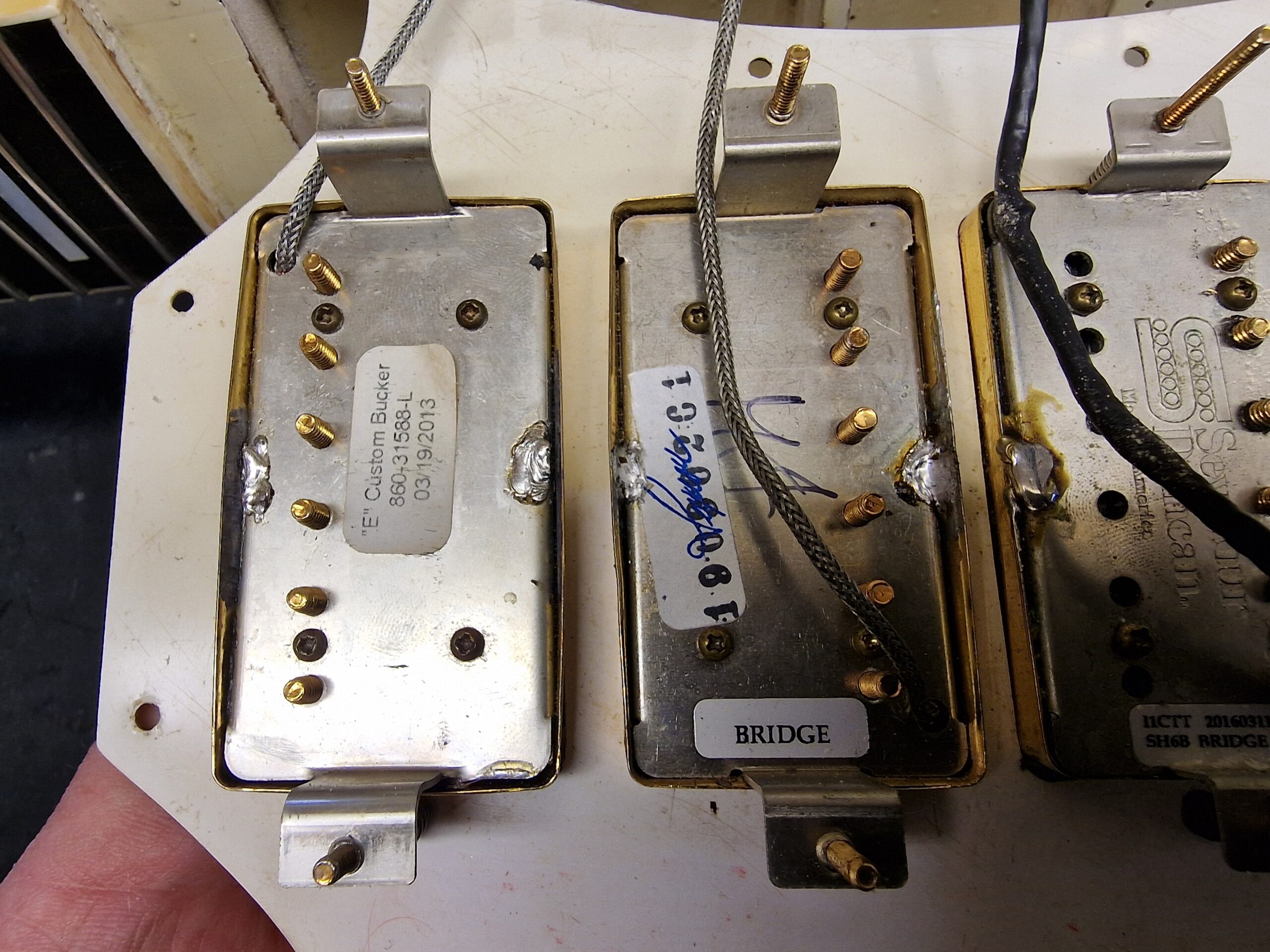 Gibson Custom Shop `67 Les Paul SG Custom 2008 Reissue Polaris White Jimi Hendrix Specs, aged – Bild 46