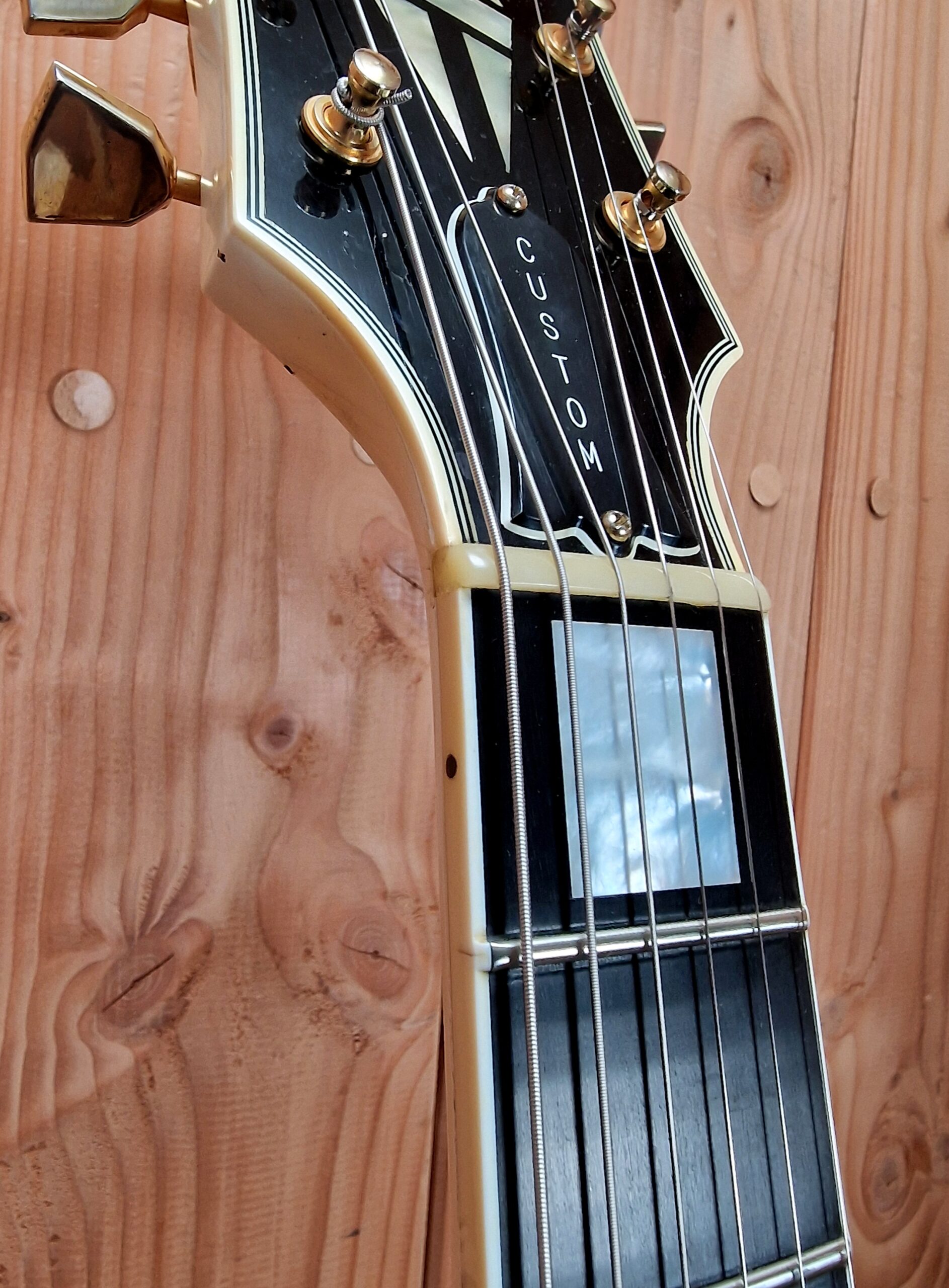 Gibson Custom Shop `67 Les Paul SG Custom 2008 Reissue Polaris White Jimi Hendrix Specs, aged – Bild 6