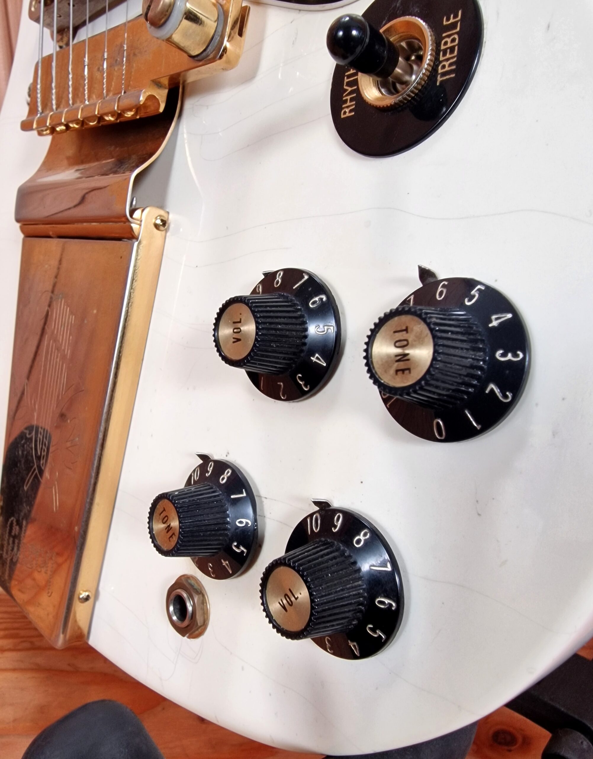 Gibson Custom Shop `67 Les Paul SG Custom 2008 Reissue Polaris White Jimi Hendrix Specs, aged – Bild 16