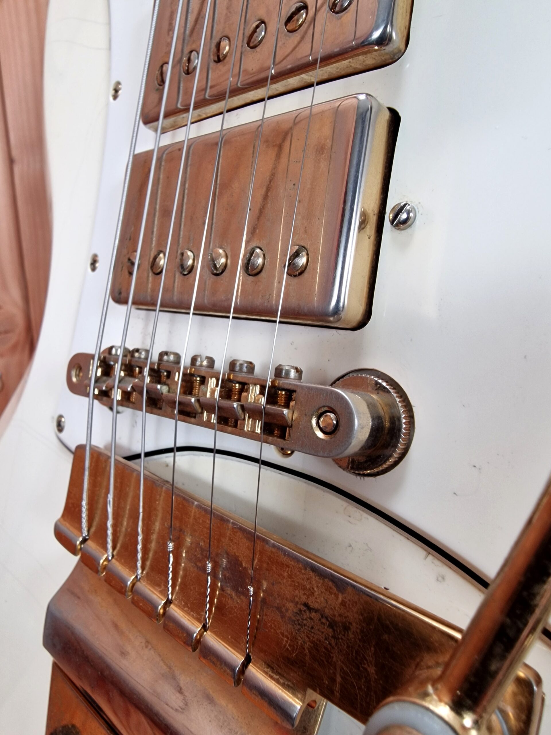 Gibson Custom Shop `67 Les Paul SG Custom 2008 Reissue Polaris White Jimi Hendrix Specs, aged – Bild 17