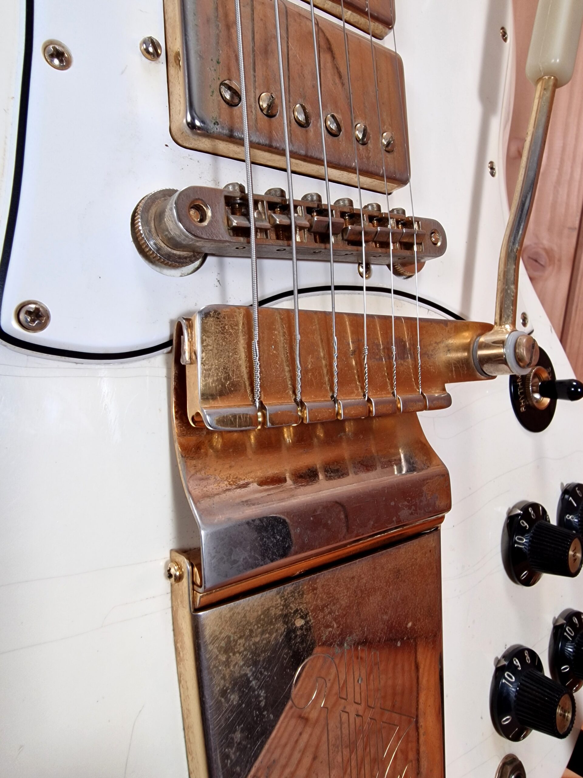 Gibson Custom Shop `67 Les Paul SG Custom 2008 Reissue Polaris White Jimi Hendrix Specs, aged – Bild 25