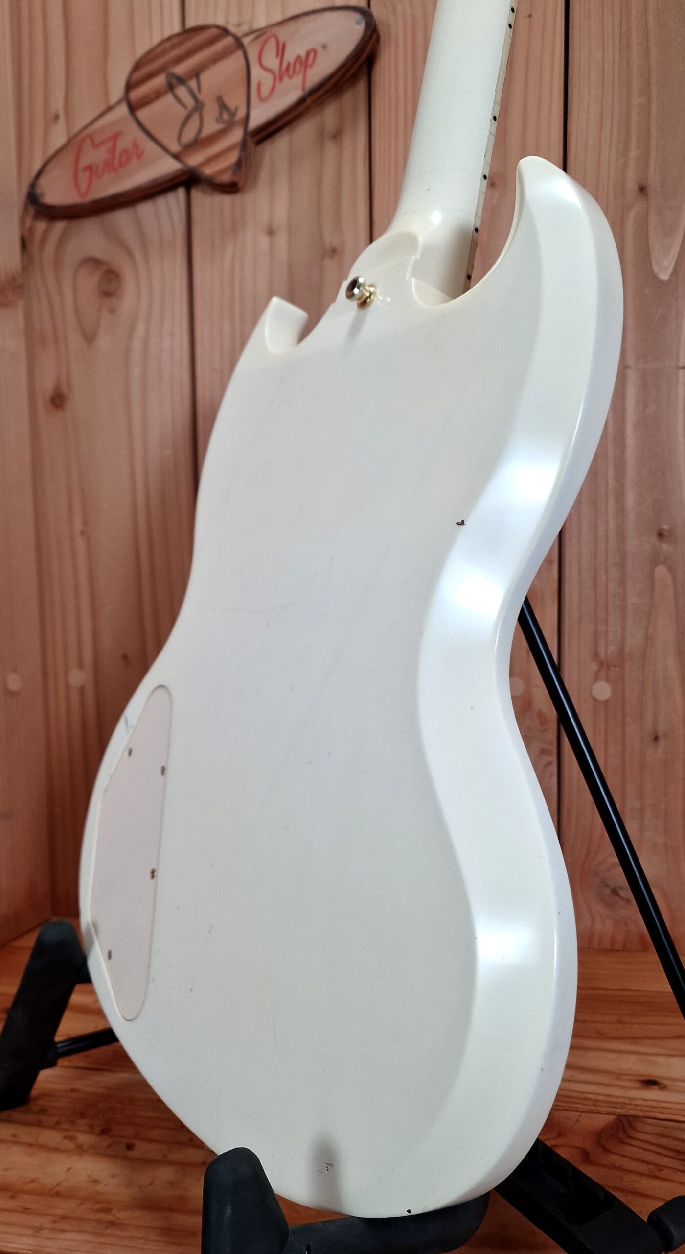 Gibson Custom Shop `67 Les Paul SG Custom 2008 Reissue Polaris White Jimi Hendrix Specs, aged – Bild 32