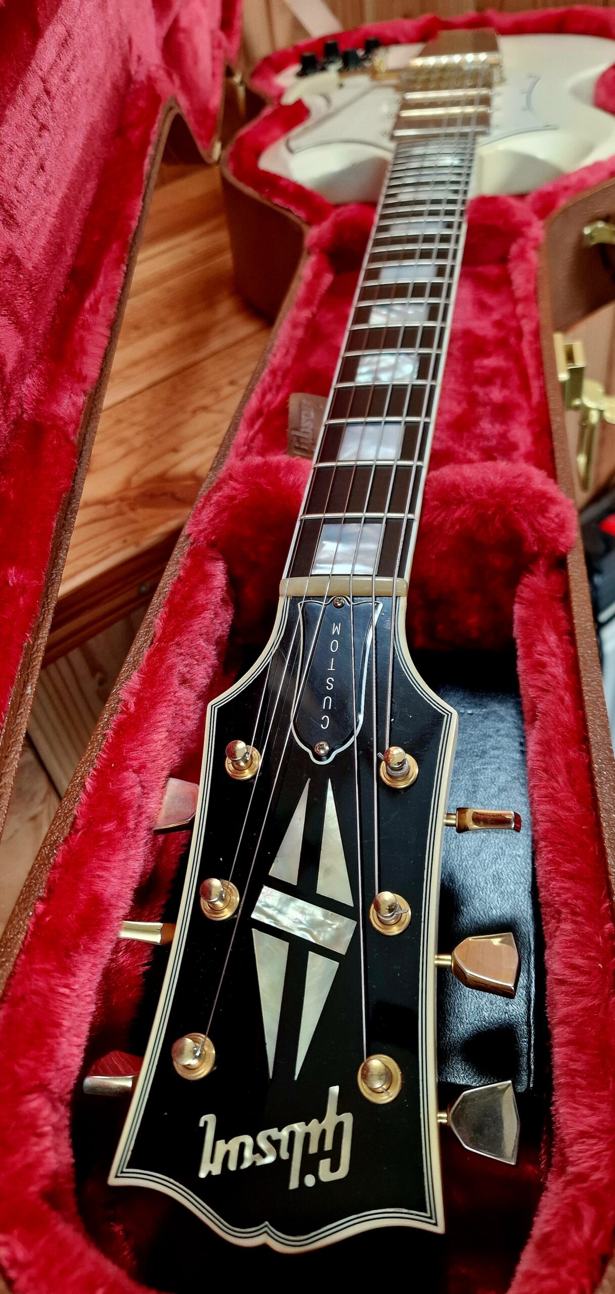 Gibson Custom Shop `67 Les Paul SG Custom 2008 Reissue Polaris White Jimi Hendrix Specs, aged – Bild 43