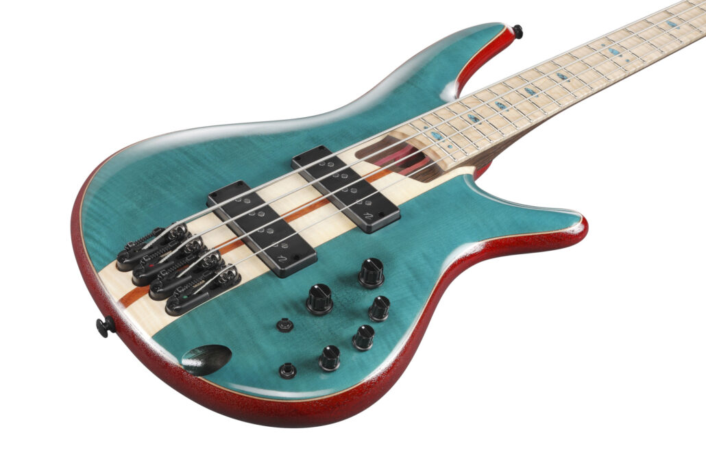 IBANEZ SR1420B-CGL Premium SR E-Bass, Caribbean Green Low Gloss